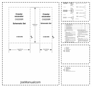 CASE CX225SR Excavator Schematic Set