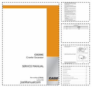 CASE CX250C Crawler Excavator Service Manual