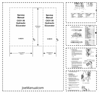 CASE CX31-36 Excavator Service Manual