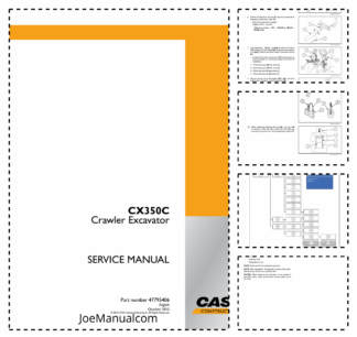 CASE CX350C Crawler Excavator Service Manual