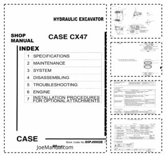 CASE CX47 Excavator Service Manual