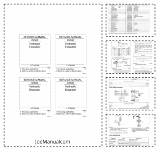 CASE CX50B Excavator Service Manual