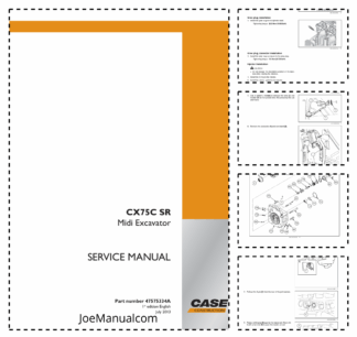 CASE CX75C SR Excavator Service Manual 47575334A