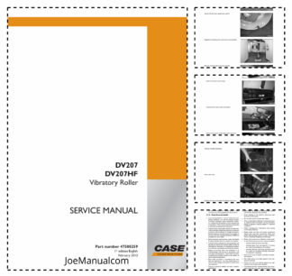 CASE DV207 DV207HD Vibratory Roller Service Manual