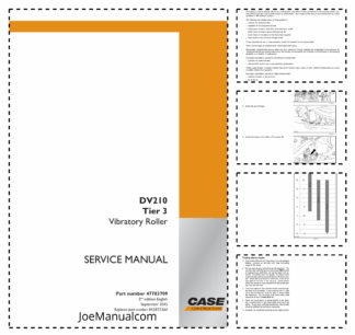 CASE DV210 Tier 3 Vibratory Roller Service Manual