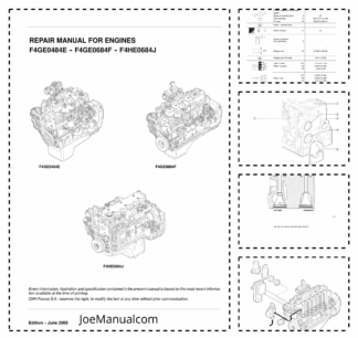CASE F4GE0484E F4GE0684F F4HE0684J Engines Repair Manual
