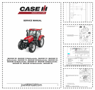 CASE IH Maxxum 100 110 115 120 125 130 140 Tractor Tier 3 Service Manual