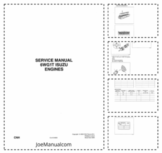 CASE Isuzu 6WG1T Engines Service Manual