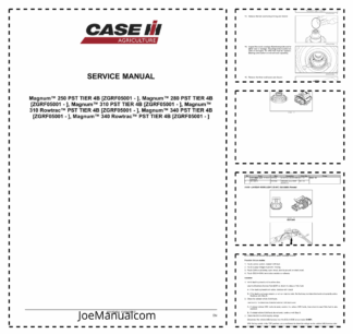 CASE Magnum Series Tractors Service Manual 48115454
