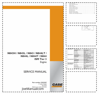 CASE N843 N844 Series Tier 3 Engine Service Manual