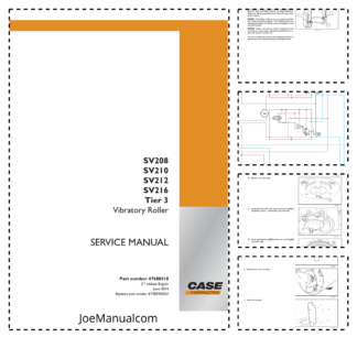 CASE SV208 SV210 SV212 SV216 Tier 3 Vibratory Roller Service Manual