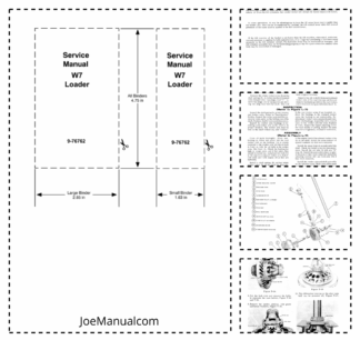 CASE W7 Loader Service Manual