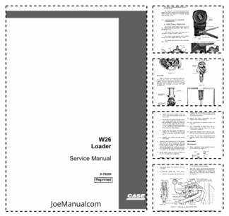 CASE W26 Loader Service Manual