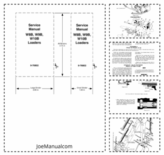 CASE W8B W9B W10B Loaders Service Manual