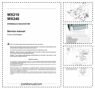 CASE WX210 WX240 Wheel Excavator Service Manual