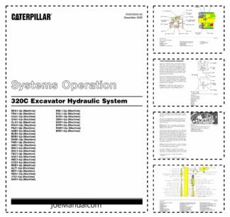 Caterpillar 320C Excavator Hydraulic System Systems Operation RENR3816-05