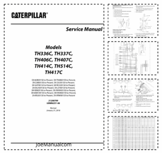 Caterpillar TH336C TH337C TH406C TH407C TH414C TH514C TH417C Telehandler Service Manual