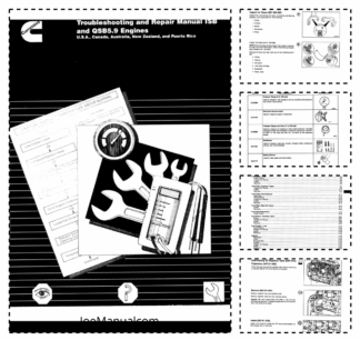 Cummins JCB ISB QSB 5.9 Engines Troubleshoting and Repair Manual 9806/3050