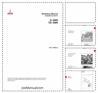 Deutz JCB D2009 TD 2009 Engines Lvl 3 Workshop Manual 9806/4020