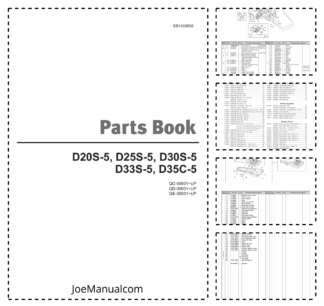 Doosan D20S 5 D25S 5 D30S 5 D33S 5 D35C 5 Forklift Parts Catalog