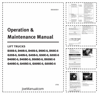 Doosan D35S to D55SC-5 G40SC-5 to G55SC-5 Lift Truck Operation and Maintenance Manual