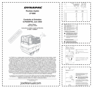 Dynapac LP6500 Duplex Roller Operators Manual
