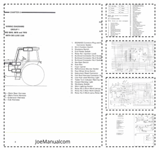 FORD 5610 6610 7610 With DE-LUXE Cab Wiring Diagrams Electrical Manual