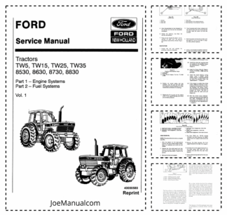 FORD 8530 8630 8730 8830 Tractors Service Manual Vol 1