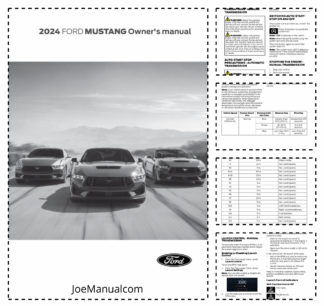 Ford Mustang 2024 Owners Manual