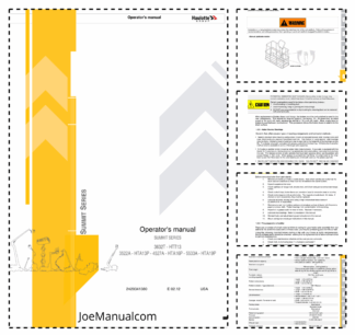 Haulotte HTA13P Cherry Picker Operators Manual