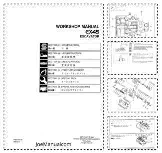Hitachi EX45 Excavator Workshop Manual