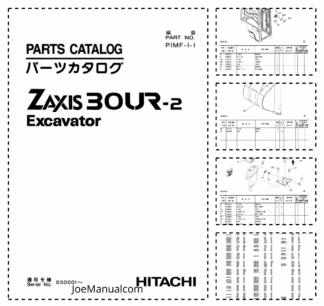 Hitachi Zaxis 30UR-2 Excavator Parts Catalog