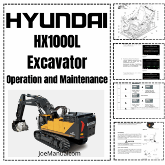 Hyundai HX1000L Excavator Operators Manual