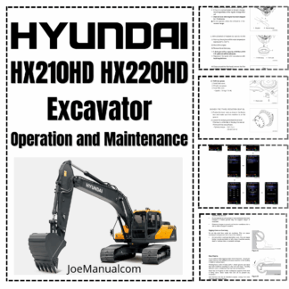 Hyundai HX210HD+ HX220HD+ Excavator Operation Maintenance Manual