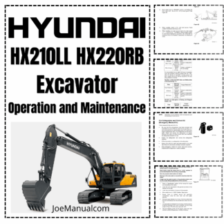 Hyundai HX220LL HX220RB Excavator Operators Manual