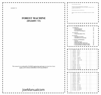 Hyundai HX260FC Tier3 Forest Machine Operation Maintenance Manual