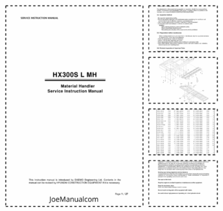 Hyundai HX300S L Material Handler Service Manual