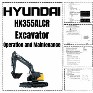 Hyundai HX355ALCR Excavator Operators Manual
