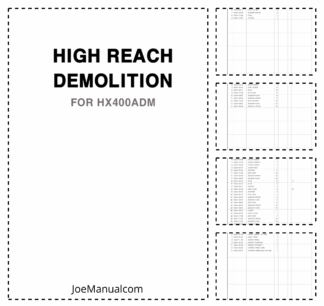 Hyundai High Reach Demolition Front for HX400A Operation and Maintenance Manual