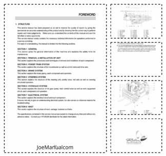 Hyundai L-7A Forklift Service Manual