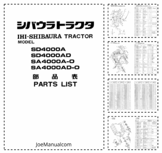 IHI-Shibaura SD4000A SD4000AD SA4000A-D SA4000AD-D Tractor Parts List Catalog