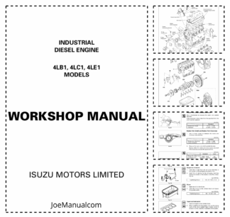 Isuzu 4LB1 4LC1 4LE1 Engines Workshop Manual 9806/4000