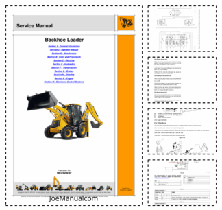 JCB 3CX T4F 4CX T4F Backhoe Loader Service Manual 9813/0250