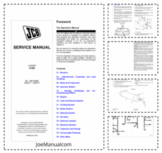 JCB 419S Loader Service Manual 9813/6500