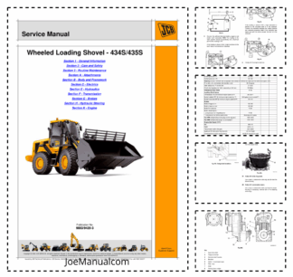 JCB 434S 435S Wheeled Loading Shovel Service Manual 9803/9420-5