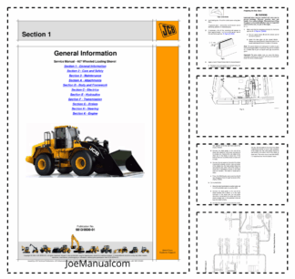 JCB 467 Wheeled Loading Shovel Service Manual 9813/0500-01