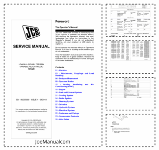 JCB 505-20 Telehandler Loadall Service Manual 9823/0300