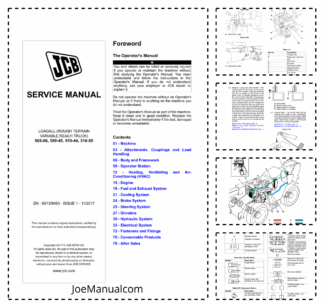JCB 506-66 509-45 510-44 410-55 Telehandlers Loadall Service Manual 9813/9450