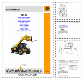 JCB 527-58 Telehandler Loadal Service Manual 9813/0200-6