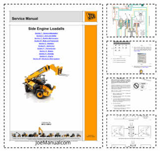 JCB 540-170 540-140 535-125 Hi Viz 535-140 Hi Viz 5A Telehandlers Loadall Service Manual 9813/1450